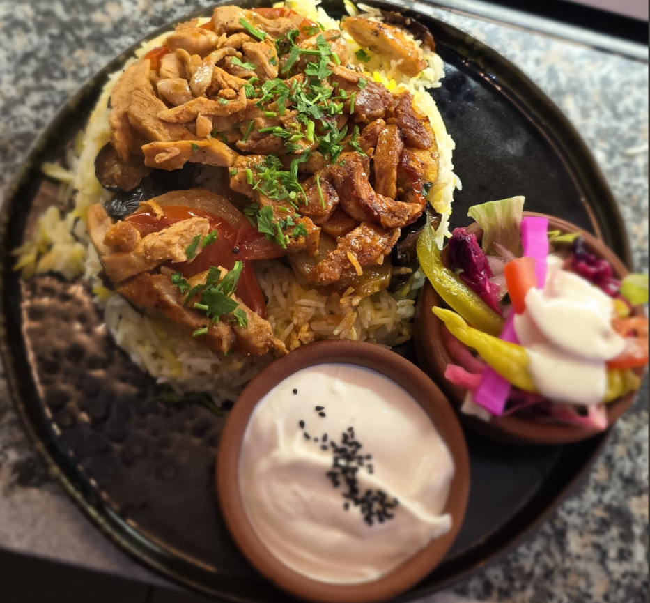 مقلوبة عراقية بالدجاج