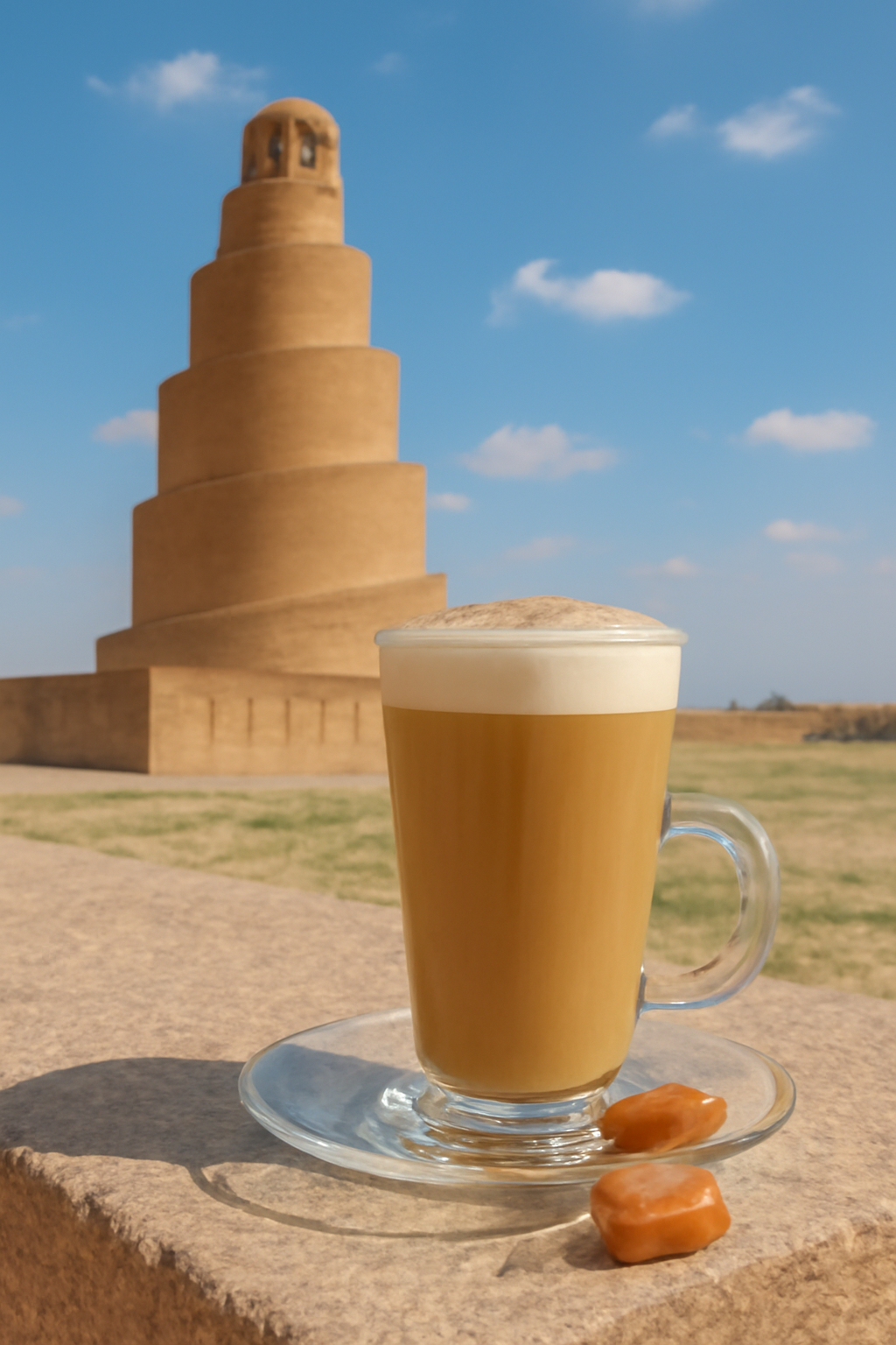لاتيه بالكراميل